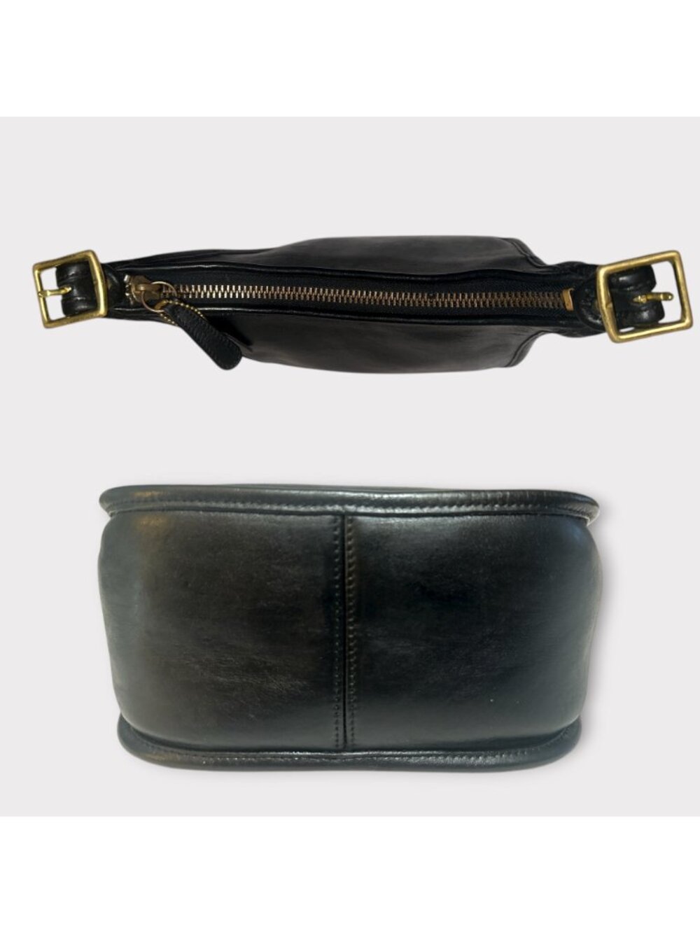 VTG Coach Janice Legacy Bag 9950 Black Leather Brass Convertible Y2K Costa Rica - Picture 8 of 10
